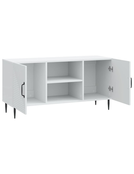 Mobile TV Bianco 102 x 34,5 x 50 cm Legno ingegnerizzato