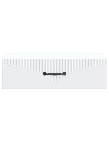 Tavolino da Parete Laterale Bianco 59 x 34,5 x 17 cm