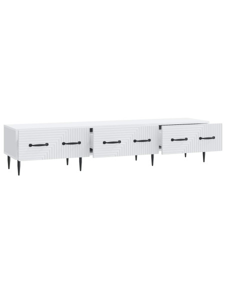 Mobile TV Bianco 147 x 34,5 x 30 cm Legno ingegnerizzato
