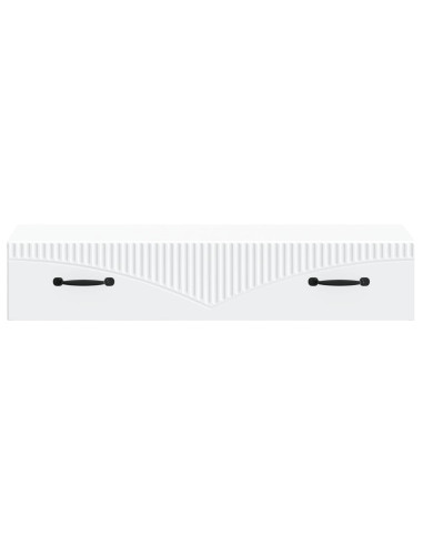 Tavolino da Parete Laterale Bianco 87,5 x 34,5 x 17 cm