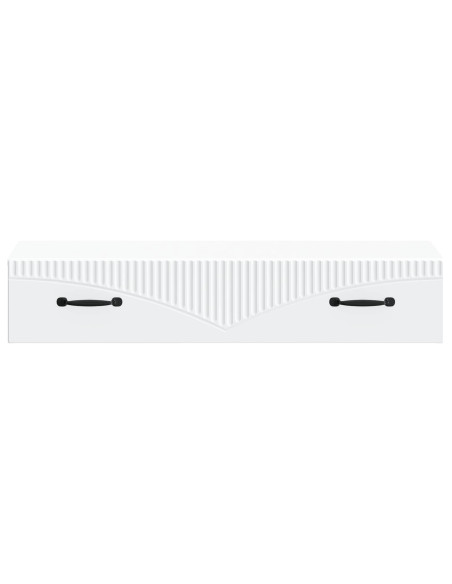 Tavolino da Parete Laterale Bianco 87,5 x 34,5 x 17 cm