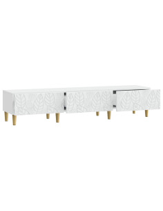 Mobile TV 147 x 34,5 x 30 cm Bianco Legno ingegnerizzato 2