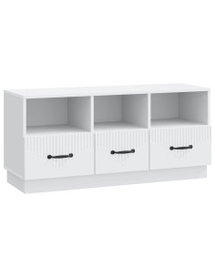 Mobile TV Bianco 102 x 34,5 x 47 cm Legno ingegnerizzato 2