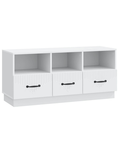 Mobile TV Bianco 102 x 34,5 x 47 cm Legno ingegnerizzato