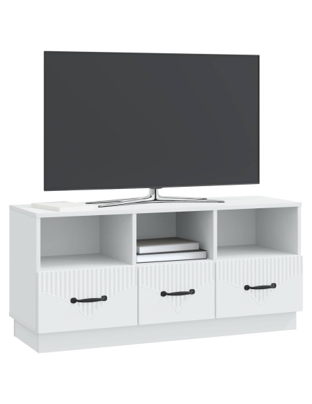 Mobile TV Bianco 102 x 34,5 x 47 cm Legno ingegnerizzato