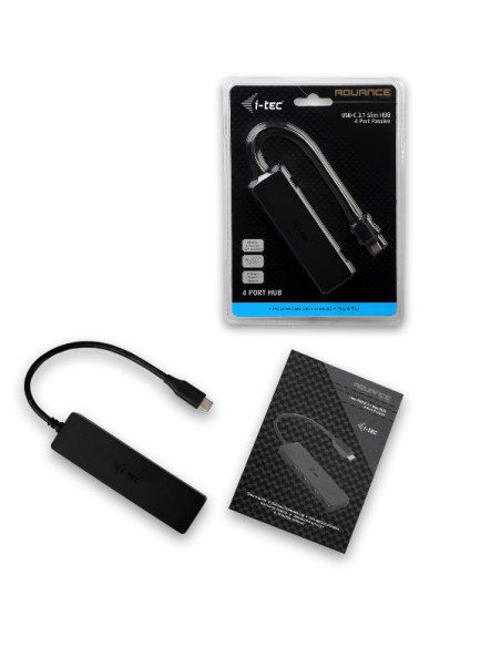 USB 3.1 TYPE C SLIM 4 PORT-BK