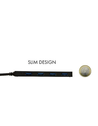 USB 3.1 TYPE C SLIM 4 PORT-BK
