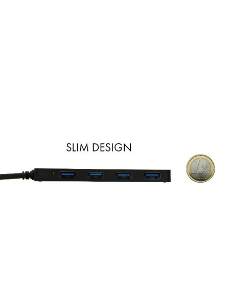 USB 3.1 TYPE C SLIM 4 PORT-BK