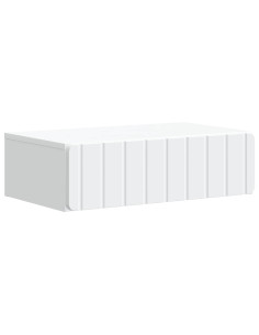 Tavolino da Parete Laterale Bianco 59 x 34,5 x 17 cm
