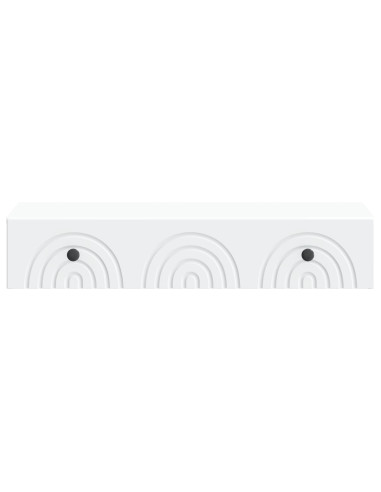 Tavolino da Parete Laterale Bianco 87,5 x 34,5 x 17 cm