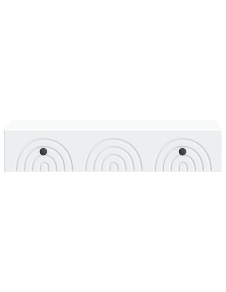 Tavolino da Parete Laterale Bianco 87,5 x 34,5 x 17 cm