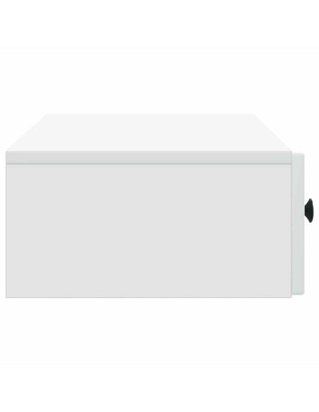 Tavolino da Parete Laterale Bianco 87,5 x 34,5 x 17 cm