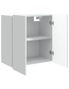 Mobiletto a muro Bianco 59 x 31 x 64 cm Legno ingegnerizzato 2
