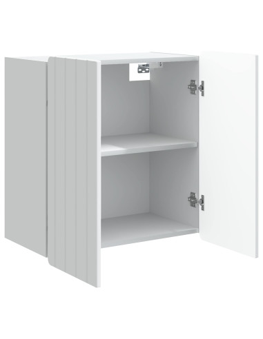 Mobiletto a muro Bianco 59 x 31 x 64 cm Legno ingegnerizzato