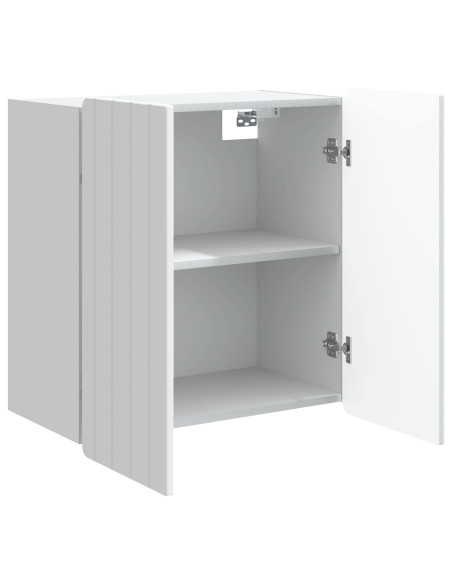 Mobiletto a muro Bianco 59 x 31 x 64 cm Legno ingegnerizzato