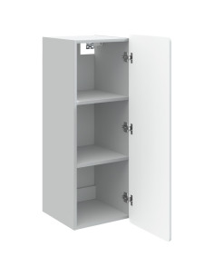 Mobiletto a muro Bianco 33 x 34,5 x 94 cm Legno ingegnerizzato 2