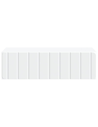 Tavolino da Parete Laterale Bianco 59 x 34,5 x 17 cm