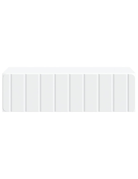 Tavolino da Parete Laterale Bianco 59 x 34,5 x 17 cm