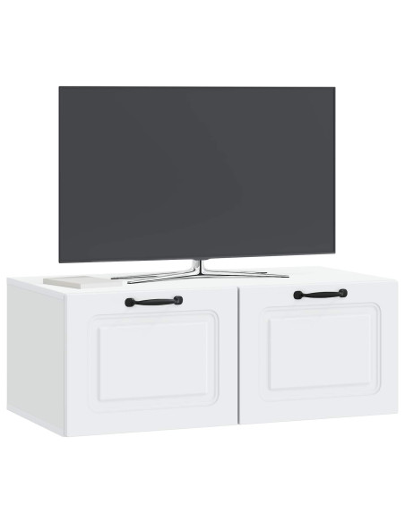 Mobile Porta TV da Muro Bianco 78,5 x 41 x 30 cm