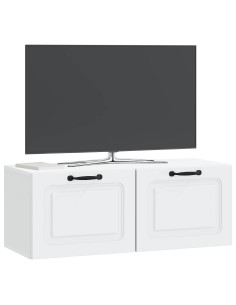 Mobile Porta TV da Muro Bianco 78,5 x 31 x 30 cm 2