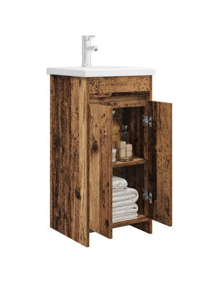 Mobile da bagno con lavabo Legno antico 42 x 40 x 84,5 cm