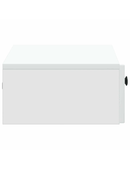 Tavolino da Parete Laterale Bianco 59 x 34,5 x 17 cm