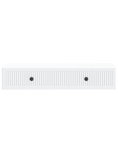 Tavolino da Parete Laterale Bianco 87,5 x 34,5 x 17 cm