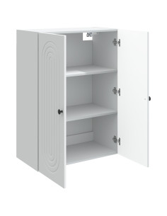 Mobiletto a muro Bianco 66 x 34,5 x 90 cm Legno ingegnerizzato 2