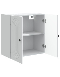 Mobiletto a muro Bianco 59 x 31 x 60 cm Legno ingegnerizzato 2
