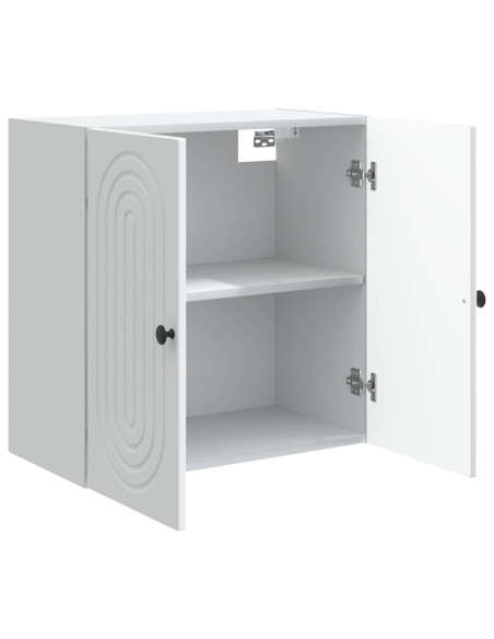 Mobiletto a muro Bianco 59 x 31 x 60 cm Legno ingegnerizzato