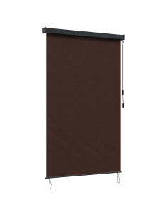 Tenda a rullo Marrone 140 x 250 cm Tessuto e Alluminio
