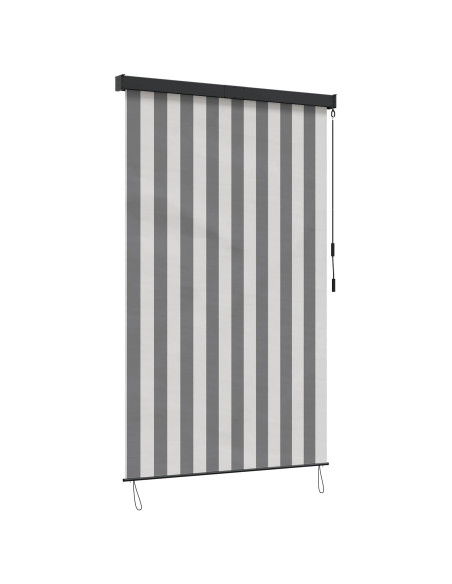 Tenda a rullo Antracite e Bianco 140 x 250 cm