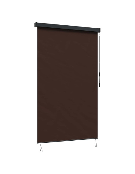Tenda a rullo Marrone 160 x 250 cm Tessuto e Alluminio