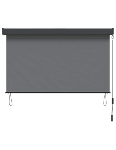 Tenda a rullo Grigio Chiaro 120 x 250 cm Tessuto e Alluminio 2