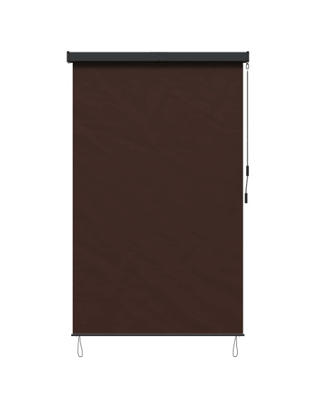 Tenda a rullo Marrone 140 x 250 cm Tessuto e Alluminio