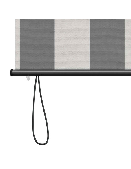 Tenda a rullo Antracite e Bianco 140 x 250 cm