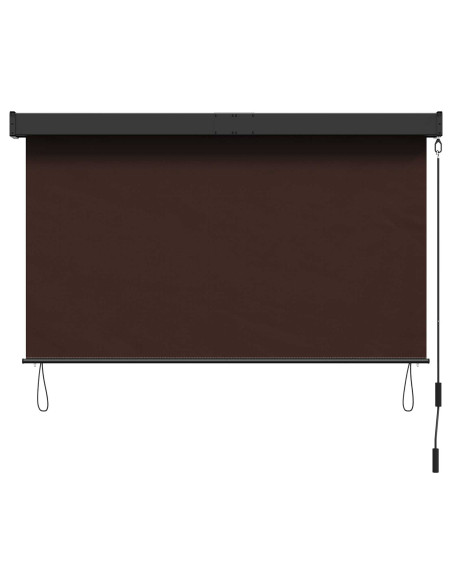 Tenda a rullo Marrone 160 x 250 cm Tessuto e Alluminio