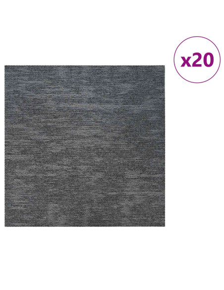 Piastrella per Tappeto Grigio cielo 50 x 50 cm 20 pcs