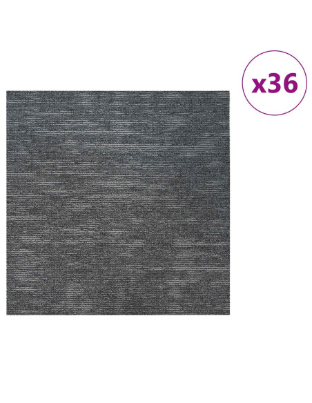 Piastrella per Tappeto Grigio cielo 50 x 50 cm 36 pcs