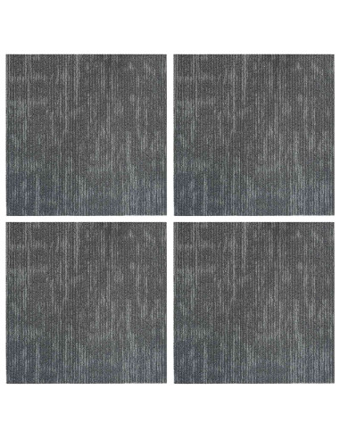 Piastrella per Tappeto Grigio Cemento 50 x 50 cm 4 pcs