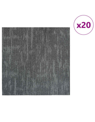 Piastrella per Tappeto Grigio Cemento 50 x 50 cm 20 pcs