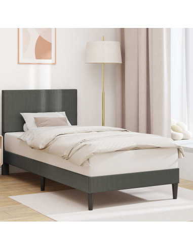 Struttura del letto Grigio Scuro 90 x 190 cm Tessuto in Cords
