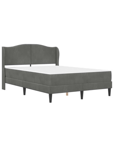 Struttura del letto Grigio Scuro 120 x 200 cm Velluto