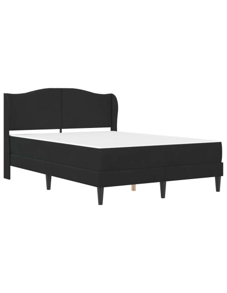 Struttura del letto con testiera Nero 120 x 200 cm Velluto