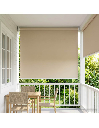 Voletta a rullo con protezione UV Beige 80 x 230 cm Poliestere