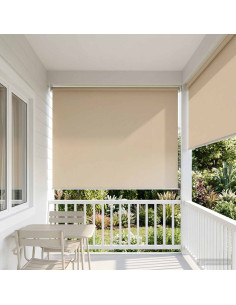 Voletta a rullo con protezione UV Beige 140 x 230 cm Poliestere