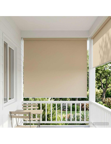 Voletta a rullo con protezione UV Beige 160 x 230 cm Poliestere