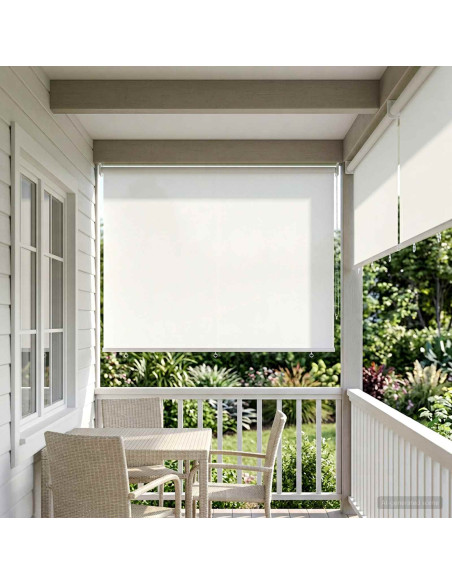 Voletta a rullo con protezione UV Bianco 160 x 140 cm