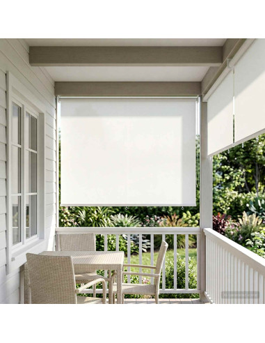 Voletta a rullo con protezione UV Bianco 180 x 140 cm
