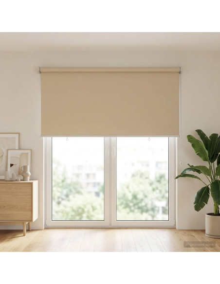 Voletta a rullo con protezione UV Beige 140 x 230 cm Poliestere